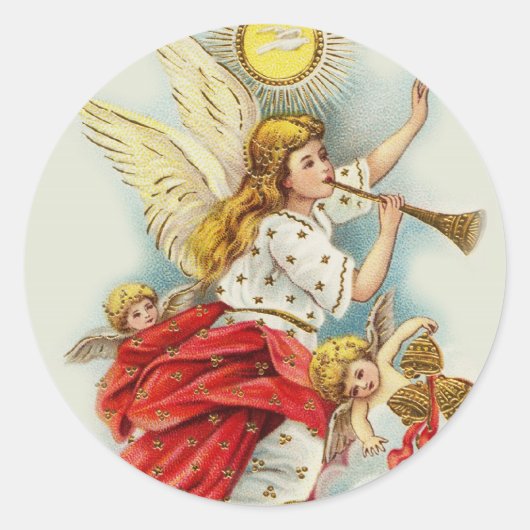 聖降誕祭は天使を願う ラウンドシール (正面)