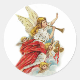 聖降誕祭は天使を願う ラウンドシール
