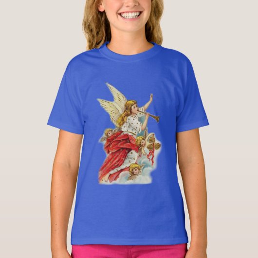 聖降誕祭は天使を願う Tシャツ (正面)