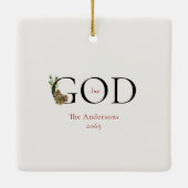 聖降誕祭は想像カスタムしか食べられない セラミックオーナメント (裏面)