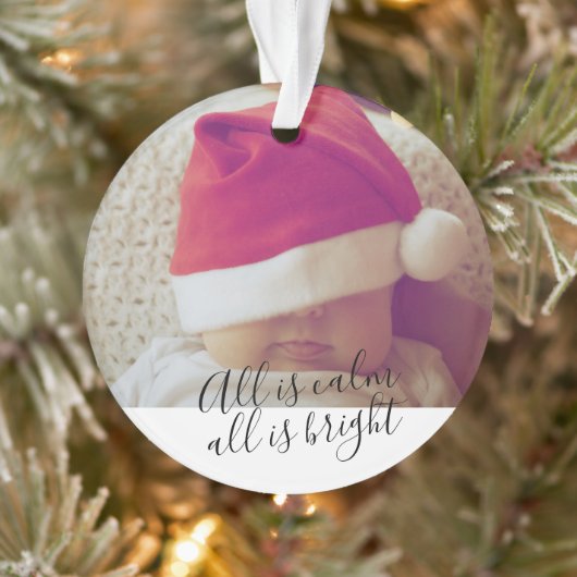 聖降誕祭は皆晴れ晴れパーソナライズされただ オーナメント (ツリー)