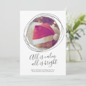 聖降誕祭は皆晴れ晴れパーソナライズされただ シーズンカード (スタンド正面)