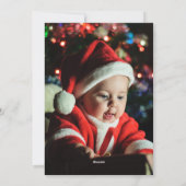 聖降誕祭は皆晴れ晴れパーソナライズされただ シーズンカード (裏面)