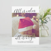 聖降誕祭は皆晴れ晴れパーソナライズされただ シーズンカード (スタンド正面)