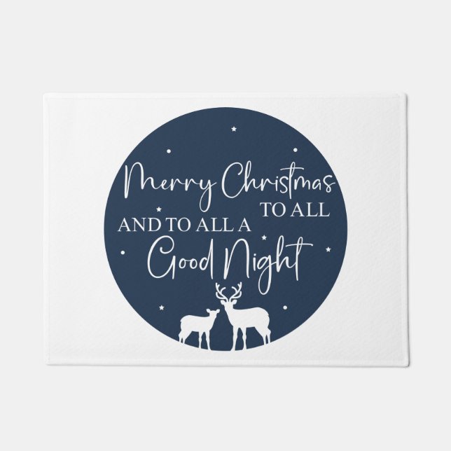 聖降誕祭を皆に楽しみ、一晩中楽しむ ドアマット (正面)