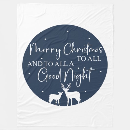 聖降誕祭を皆に楽しみ、一晩中楽しむ フリースブランケット (正面)