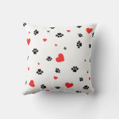 聖降誕祭を祝うサンタハットを着た猫 クッション (裏面)