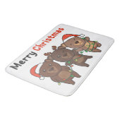 聖降誕祭を祝う動物が聖降誕祭を祝う バスマット (アングル)