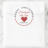 聖降誕祭を祝う愛で手作り ラウンドシール (バッグ)