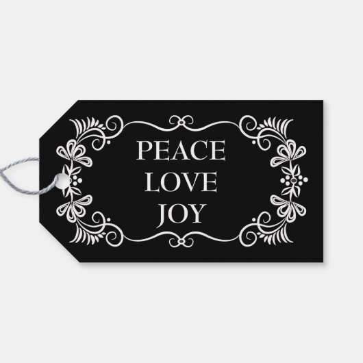 聖降誕祭を祝う聖降誕祭を祝う平和の愛 ギフトタグ (裏面横)