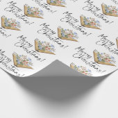 聖降誕祭を祝う花の本 ラッピングペーパー (角)