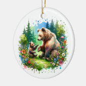 聖降誕祭を祝して弱虫に酔う セラミックオーナメント (左)