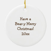 聖降誕祭を祝して弱虫に酔う セラミックオーナメント (裏面)