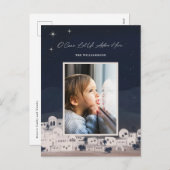 聖降誕祭を祝して彼を崇拝しよう シーズンポストカード (正面/裏面)