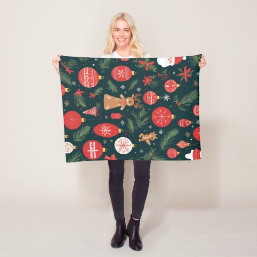 聖降誕祭を祝して聖降誕祭を祝して フリースブランケット (インサイチュ)