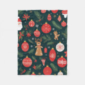 聖降誕祭を祝して聖降誕祭を祝して フリースブランケット (正面)