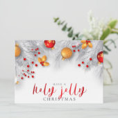 聖降誕祭を祝すてきう シーズンカード (スタンド正面)