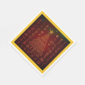 聖降誕祭エジプト象形文字1 スタンダードランチョンナプキン (角)
