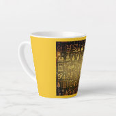 聖降誕祭エジプト象形文字2 カフェラテマグ (左アングル)