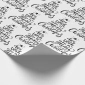 聖降誕祭エレガントお目出とう引用文 ラッピングペーパー (角)