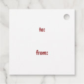 聖降誕祭エレガントの書道がすてきある フェイバータグ (裏面)