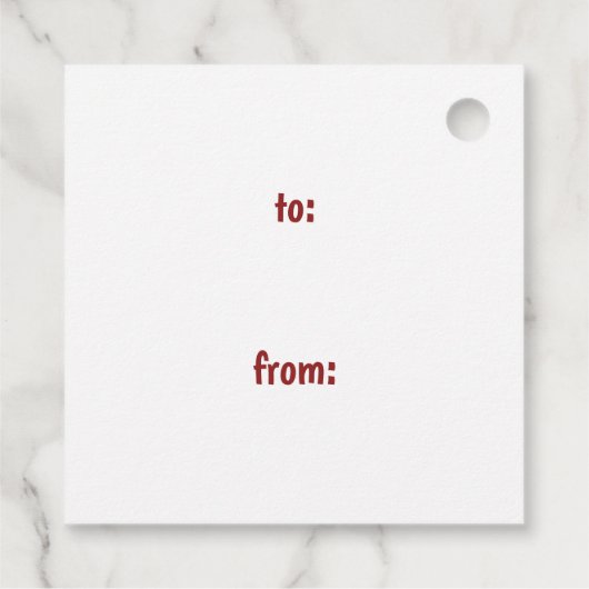 聖降誕祭エレガントの書道がすてきある フェイバータグ (裏面)