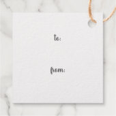 聖降誕祭エレガントの書道がすてきある フェイバータグ (裏面)