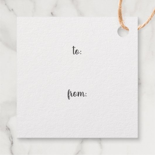 聖降誕祭エレガントの書道がすてきある フェイバータグ (裏面)