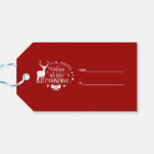 聖降誕祭エレガントの祝儀を祈る ギフトタグ (裏面横)