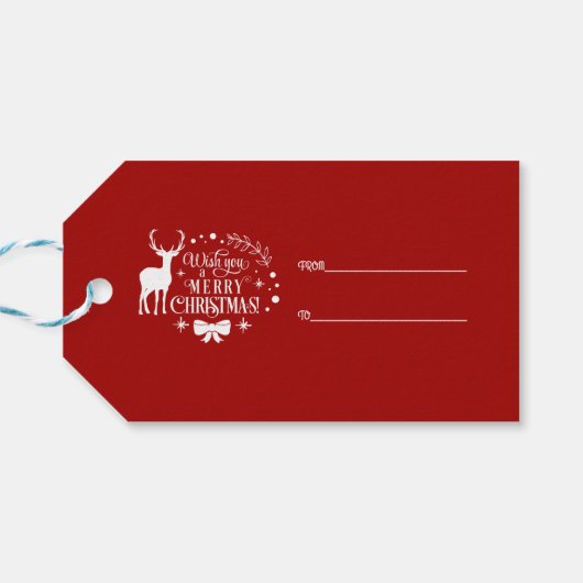 聖降誕祭エレガントの祝儀を祈る ギフトタグ (裏面横)