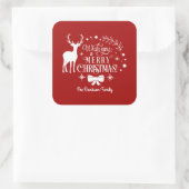 聖降誕祭エレガントの祝儀を祈る スクエアシール (バッグ)