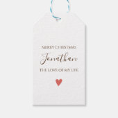 聖降誕祭カスタマイズお前の愛に ギフトタグ (正面)