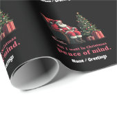 聖降誕祭カスタマイズの平和に望むすべてのもの ラッピングペーパー (ロールコーナー)