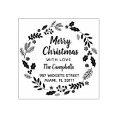 聖降誕祭カスタムお目出モダンとう ラバースタンプ (インプリント)