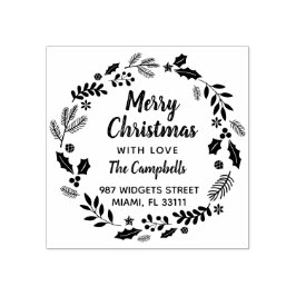 聖降誕祭カスタムお目出モダンとう ラバースタンプ