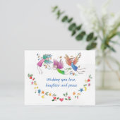 聖降誕祭カラフルの願いを込めた三つの天使 シーズンカード (スタンド正面)