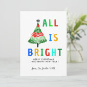 聖降誕祭カラフルは皆好い天気だ シーズンカード (スタンド正面)