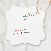 聖降誕祭カラフル祭を祝して聖降誕祭を祝すカスタムる フェイバータグ (裏面)