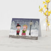 聖降誕祭カローラーズカードをお願い カード (黄色い花)