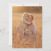 聖降誕祭クラシックエレガント祭祭 | フォト シーズンカード (裏面)