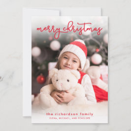 聖降誕祭シンプルを祝うクリスマス | フォト シーズンカード