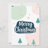 聖降誕祭シンプル祝 招待状 (正面)