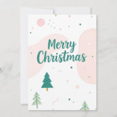 聖降誕祭シンプル祝 招待状 (裏面)