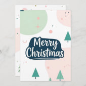 聖降誕祭シンプル祝 招待状 (正面/裏面)