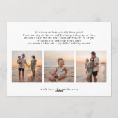 聖降誕祭シンプル祝 | 6フォトコラージュhappy シーズンカード (裏面)