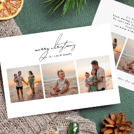 聖降誕祭シンプル祝 | 6フォトコラージュhappy シーズンカード