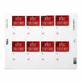 聖降誕祭シンプル祭お目出度う ラベル (フルシート)