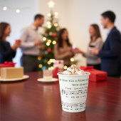 聖降誕祭パーソナライズされたおもしろいお目出とうございます 紙コップ