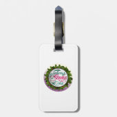 聖降誕祭パーソナライズされたお目出とう。 ラゲッジタグ (裏面縦)