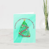 聖降誕祭パーソナライズされたお目出度う カード (正面)